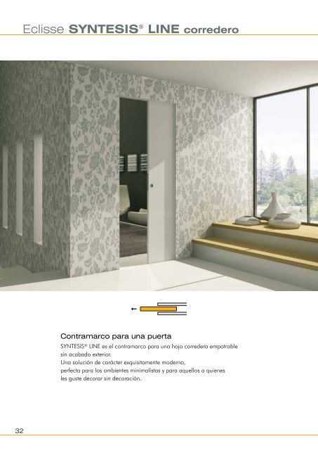 Armazones, casetones y puertas correderas Eclisse. - Venespa