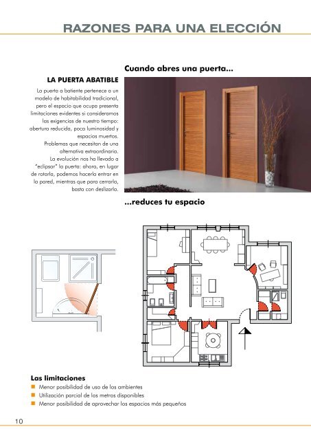 Armazones, casetones y puertas correderas Eclisse. - Venespa