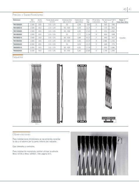 Catálogo de radiadores de acero inoxidable Cicsa ... - Venespa