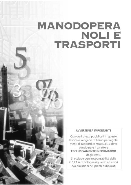 prezziario3.pdf - Camera di Commercio di Bologna