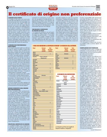 Export - Camera di Commercio di Bologna