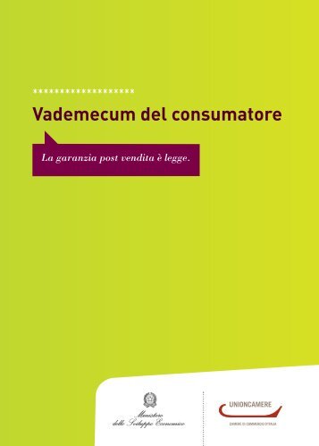 Vademecum del consumatore - Camera di Commercio di Trapani