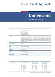 Dimensions Mediadaten 2014 - Swiss Dental Hygienists