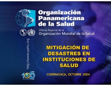 MITIGACIÃN DE DESASTRES EN INSTITUCIONES DE SALUD ...