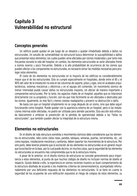 CapÃ­tulo 3 Vulnerabilidad no estructural - CIDBIMENA