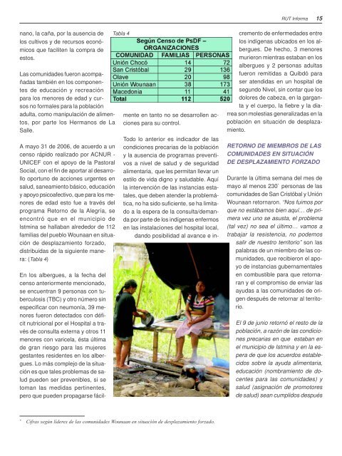 BoletÃ­n Especial RUT Informa. Estudio de Caso No. 14. Septiembre ...