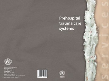 Prehospital trauma care systems - World Health Organization