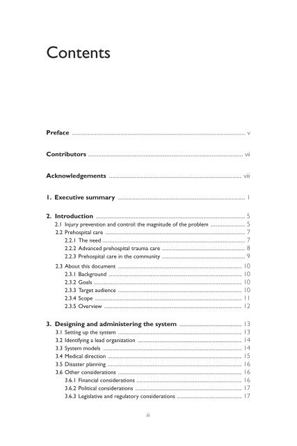 Prehospital trauma care systems - World Health Organization