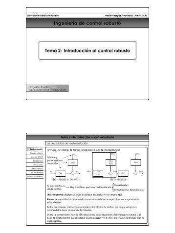 Tema 2: IntroducciÃ³n al control robusto - Universidad PÃºblica de ...
