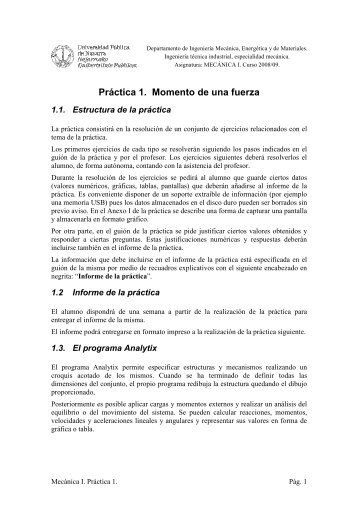 PrÃ¡ctica 1. Momento de una fuerza - IngenierÃ­a MecÃ¡nica Aplicada y ...