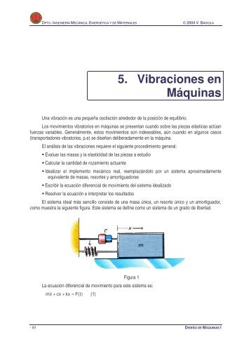 5. Vibraciones en MÃ¡quinas - IngenierÃ­a MecÃ¡nica Aplicada y ...