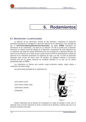 6. Rodamientos - IngenierÃ­a MecÃ¡nica Aplicada y Computacional