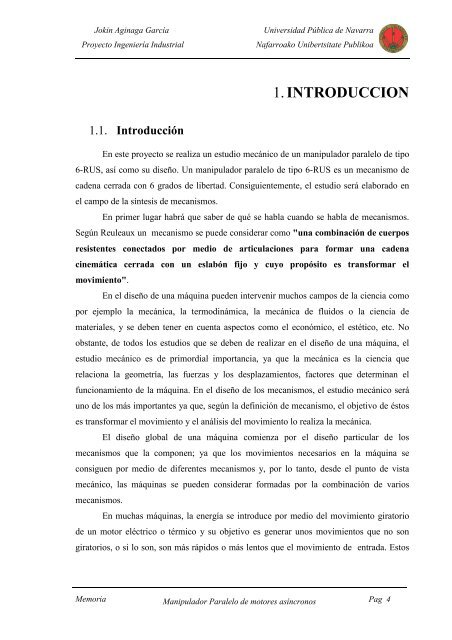 Manipulador Paralelo de motores asÃ­ncronos - IngenierÃ­a MecÃ¡nica ...