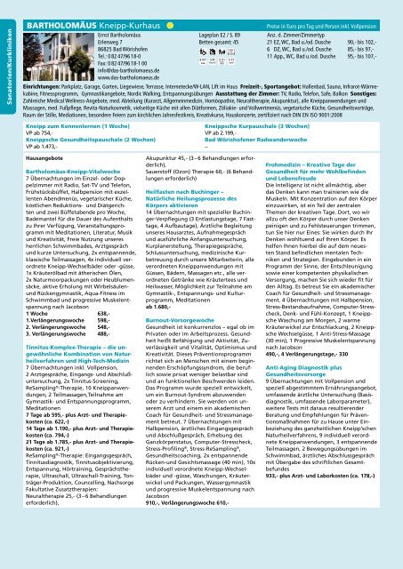 Sanatorien Kurkliniken Bad Worishofen
