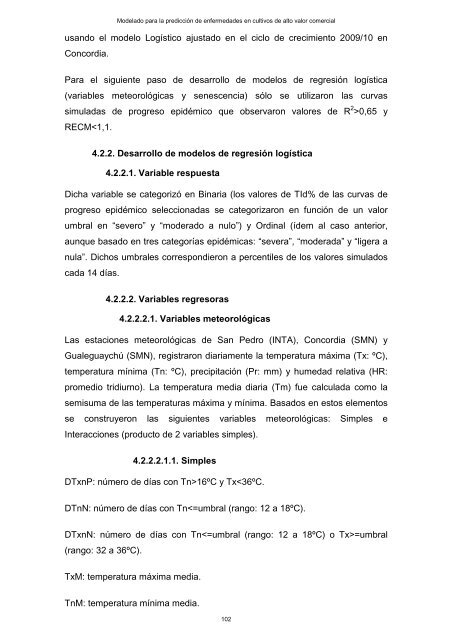 Modelado prediccion enfermedades cultivos - edUTecNe ...