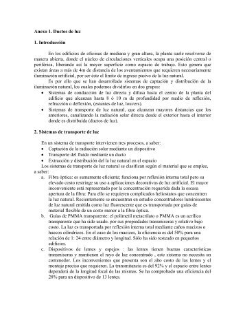 Anexo 1. Ductos de luz 1. IntroducciÃ³n En los edificios ... - edUTecNe