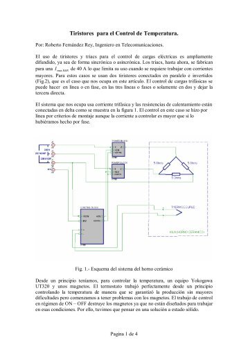 Tiristores para el Control de Temperatura. - Emagister