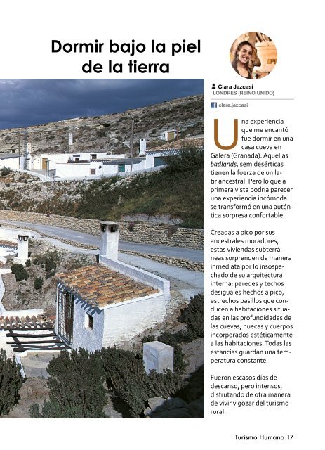 Revista Turismo Humano 19. 20 experiencias en Andalucía