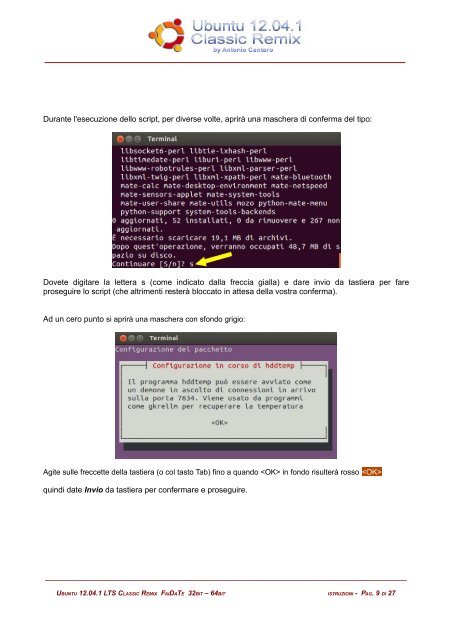 Istruzioni Ubuntu Classic Fai-da-te - Majorana