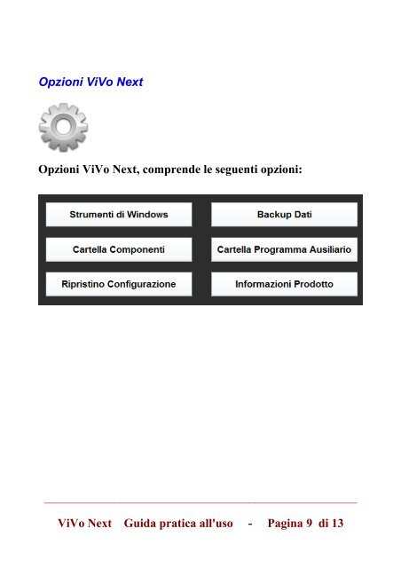 Guida italiana a ViVo Next in formato PDF - Majorana