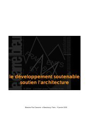 le développement soutenable soutien l'architecture - Le Carré Bleu