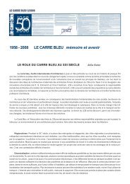50 ans - mémoire et avenir - Le Carré Bleu