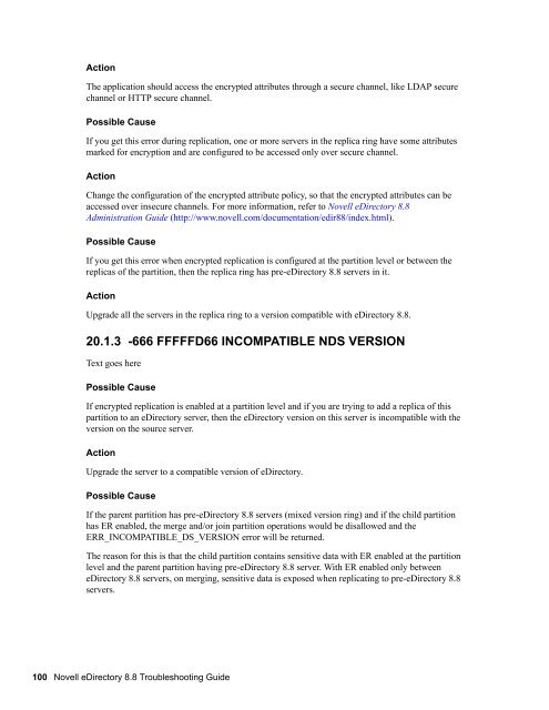 Novell eDirectory 8.8 Troubleshooting Guide - NetIQ
