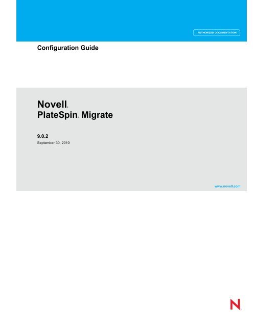 PlateSpin Migrate 9.0.2 Configuration Guide - NetIQ