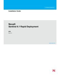 Sentinel Rapid Deployment Installation Guide - NetIQ