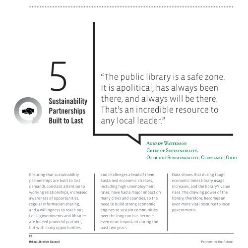 Partners for the Future: Public Libraries and Local - LibraryWorks.com