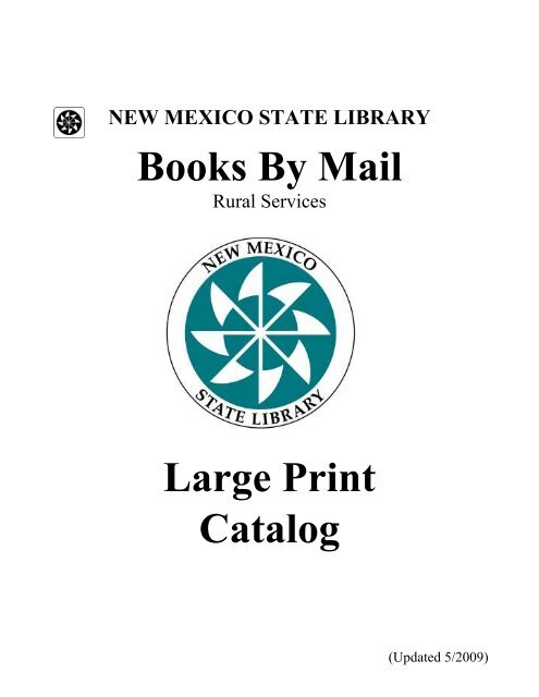 Books By Mail Large Print Catalog - New Mexico State Library