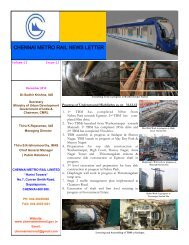 December 2012 CMRL Newsletter - chennai metro rail