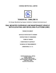 tender no. cmrl/dm 10 rail mounted overhead ... - chennai metro rail