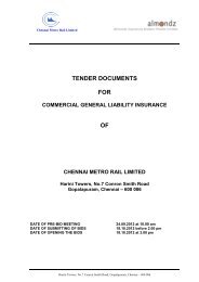 TENDER DOCUMENTS FOR OF - chennai metro rail