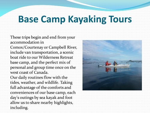 Vancouver Island Kayaking Tours