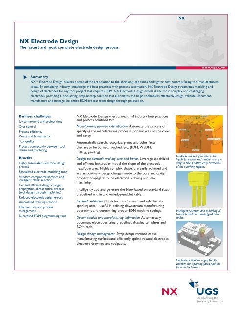 NX Electrode Design Fact Sheet