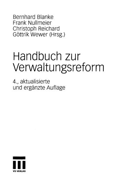 Handbuch zur Verwaltungsreform - International