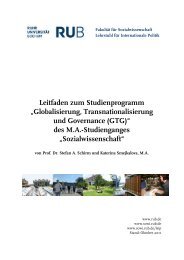 Globalisierung, Transnationalisierung und Governance (GTG)