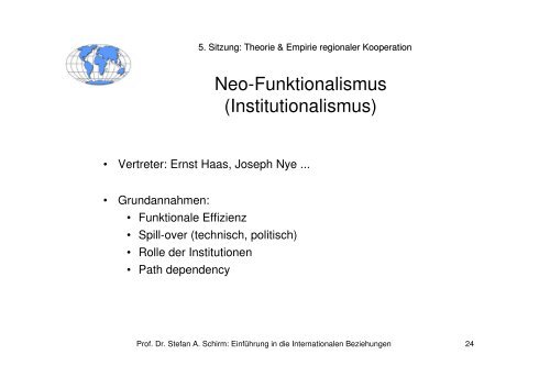 Vorlesung Einführung in die Internationalen Beziehungen