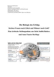 Die Biologie des Erfolgs. - FakultÃ¤t fÃ¼r Sozialwissenschaft der Ruhr ...