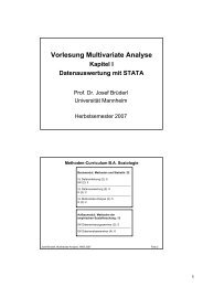 Vorlesung Multivariate Analyse