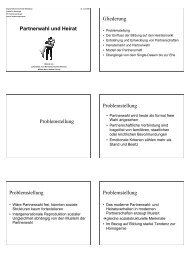 Problemstellung Problemstellung - Institut fÃ¼r Soziologie - Ruprecht ...