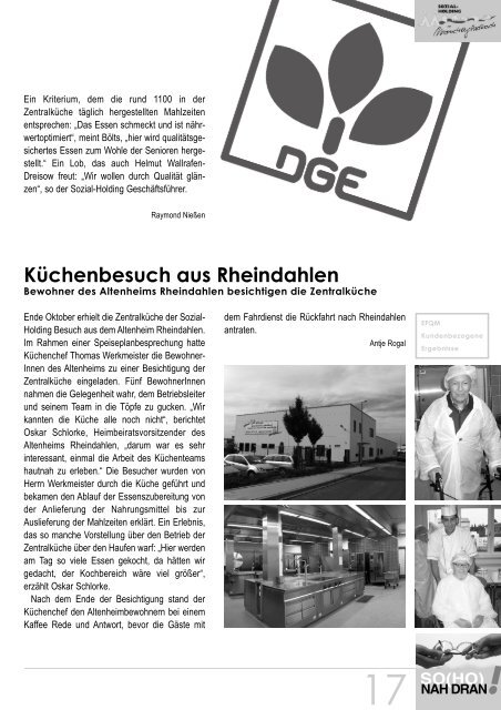 12. Ausgabe â Transparenz nach innen und auÃen, Dez. 2007