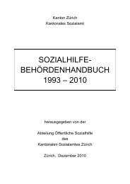 sozialhilfe- behÃ¶rdenhandbuch 1993 â 2010 - Sozialamt - Kanton ...