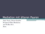 Heiner Krabbe: Mediation mit Ã¤lteren Paaren - Soziale Arbeit