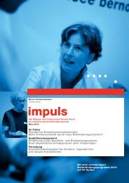 impuls - Soziale Arbeit - Berner Fachhochschule