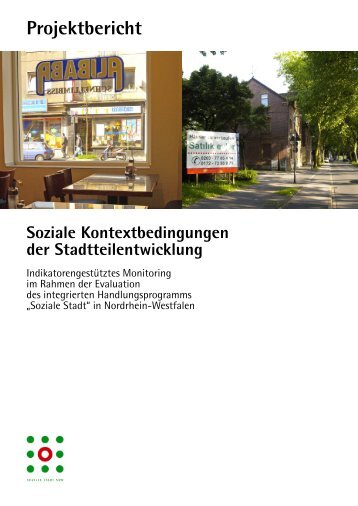 Soziale Kontextbedingungen der Stadtteilentwicklung' Langfassung