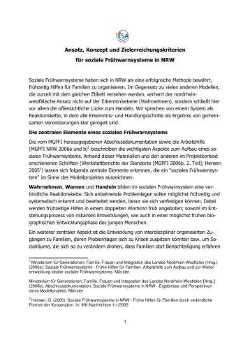 pdf ; 87 KByte - Frühe Hilfen für Kinder und Familien. Soziale ...