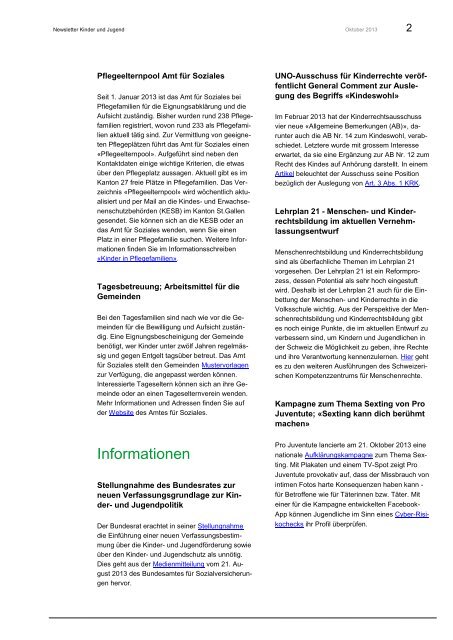 Oktober 2013 (171 kB, PDF) - Amt für Soziales - Kanton St.Gallen
