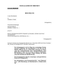 Beschluss vom 03. November 2009 (pdf, 29.9 KB - Sozialgericht ...